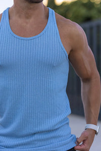 Vertical Stripe Sleeveless Sportswear