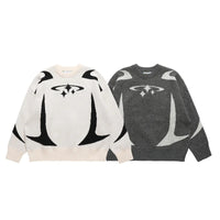 Women's Loose Crewneck Sweater Outside Wear
