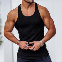 Vertical Stripe Sleeveless Sportswear