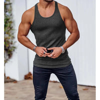 Vertical Stripe Sleeveless Sportswear