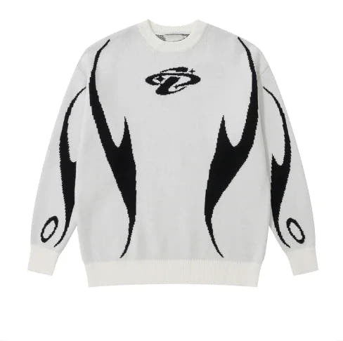 Women's Loose Crewneck Sweater Outside Wear