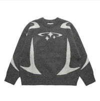 Women's Loose Crewneck Sweater Outside Wear