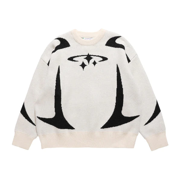 Women's Loose Crewneck Sweater Outside Wear
