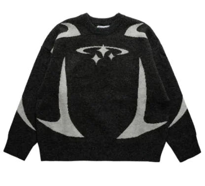 Women's Loose Crewneck Sweater Outside Wear
